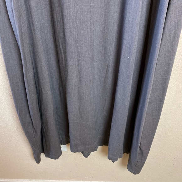 Youga Gray Linen & Cotton Maxi Dress W/Pockets - Picture 5 of 9